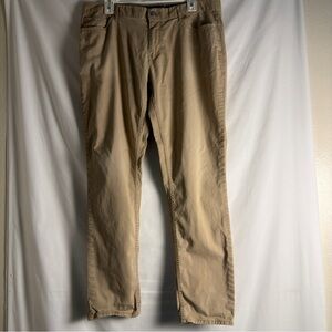 Michael Kors Mens Parker Slim Fit Light Brown Jeans, Size 36x32 Khaki Pants